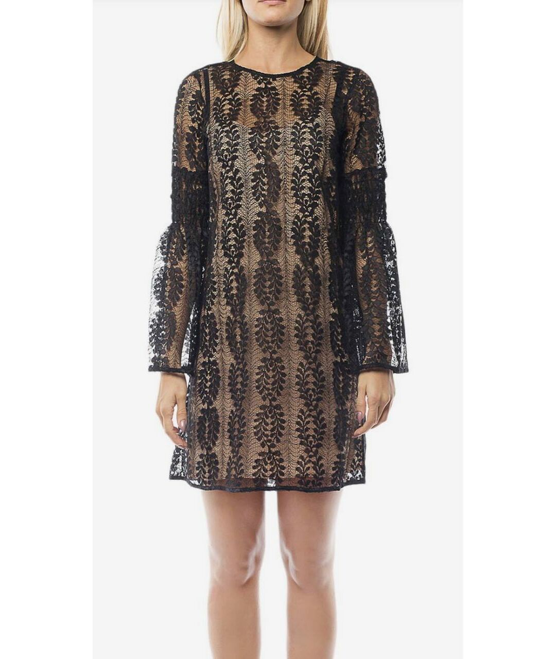 MICHAEL MICHAEL KORS Бежевое полиэстеровое повседневное платье, фото 8