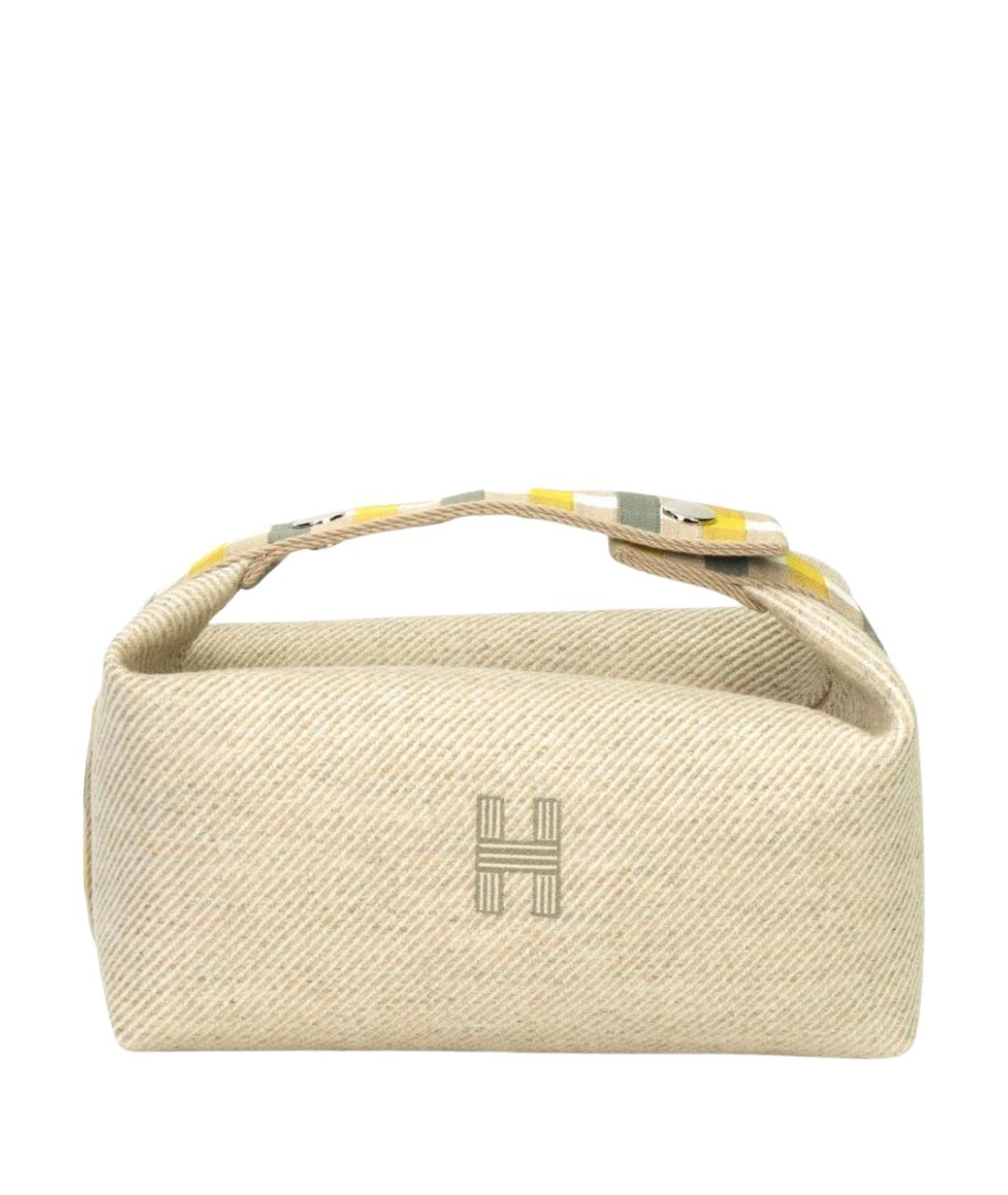 HERMES Хаки косметичка, фото 1