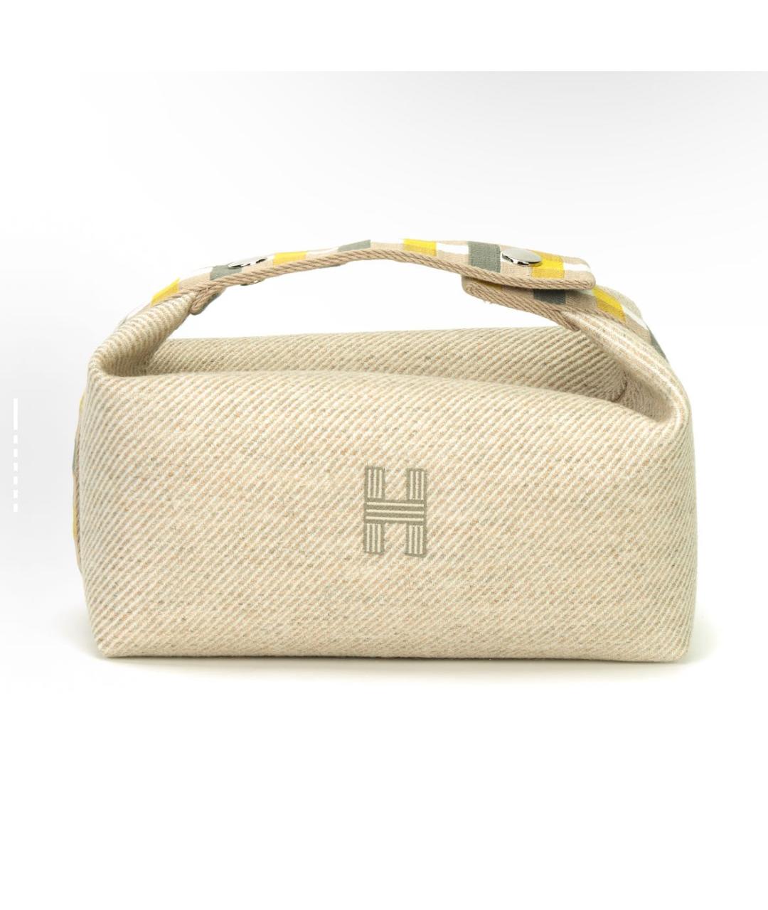 HERMES Хаки косметичка, фото 6