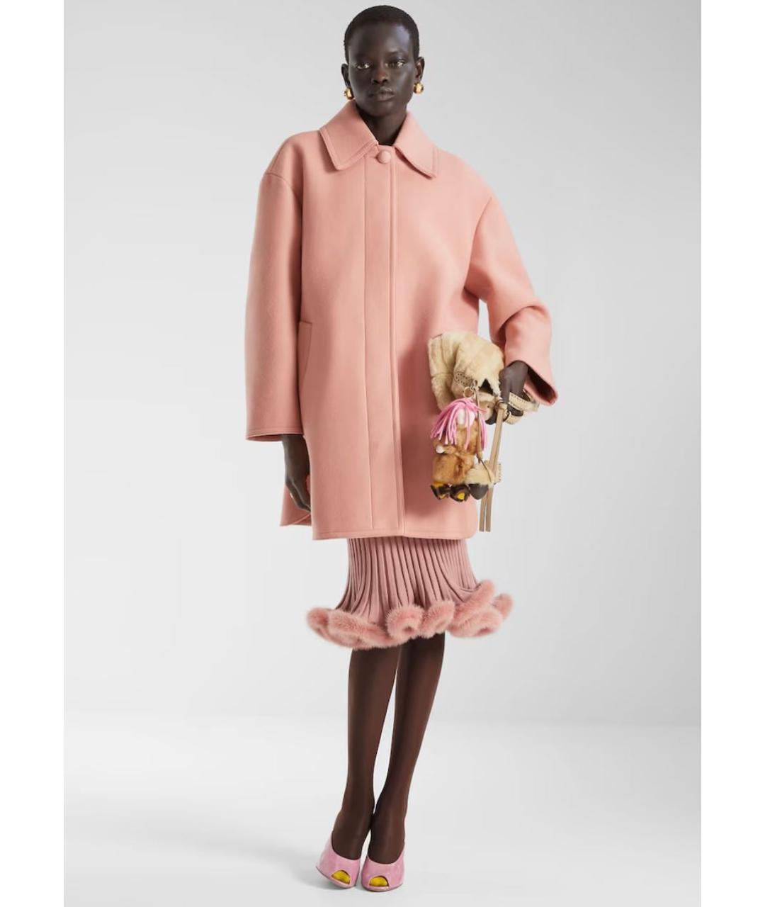 FENDI Розовое пальто, фото 4