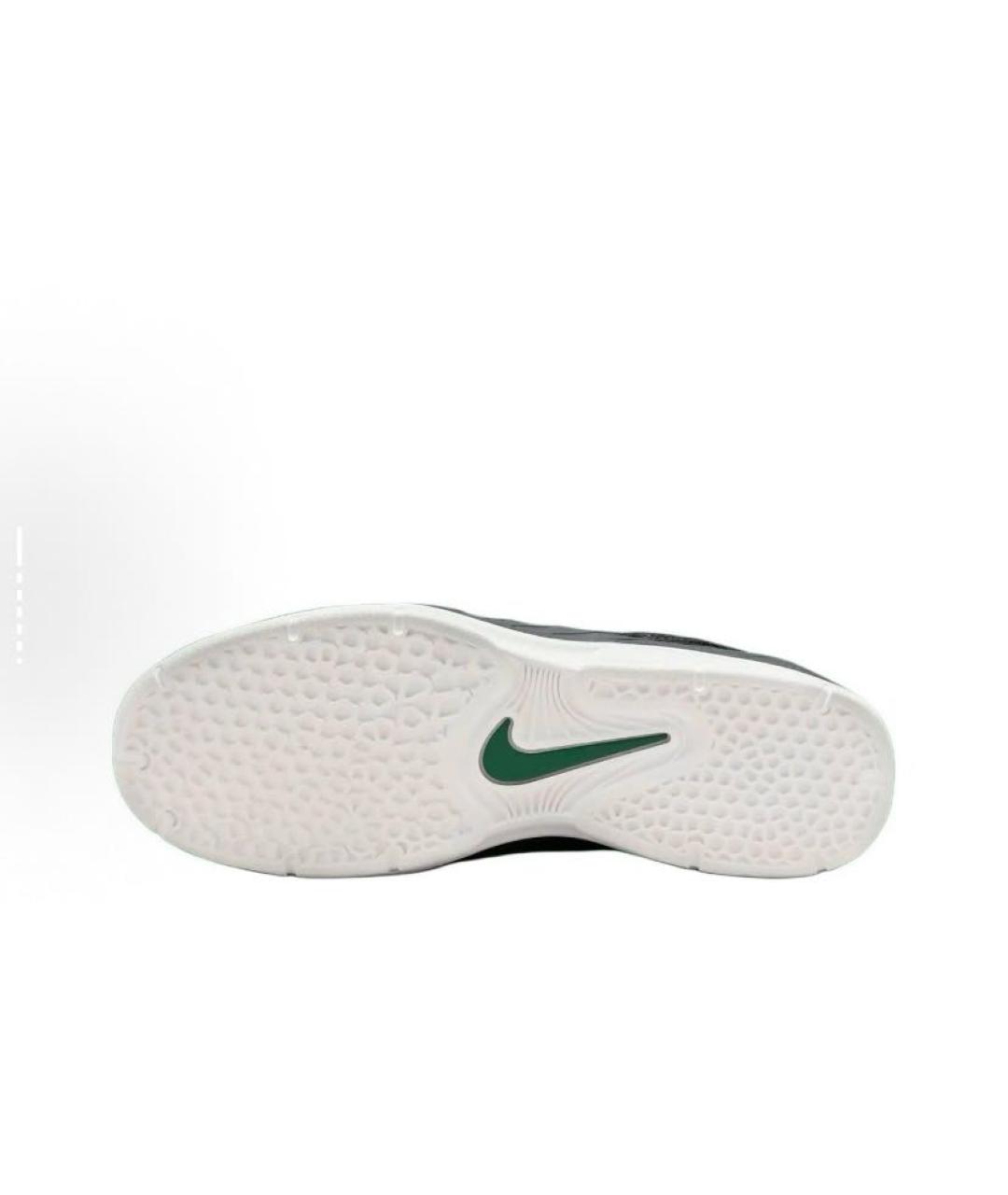 NIKE Черные текстильные низкие кроссовки / кеды, фото 6