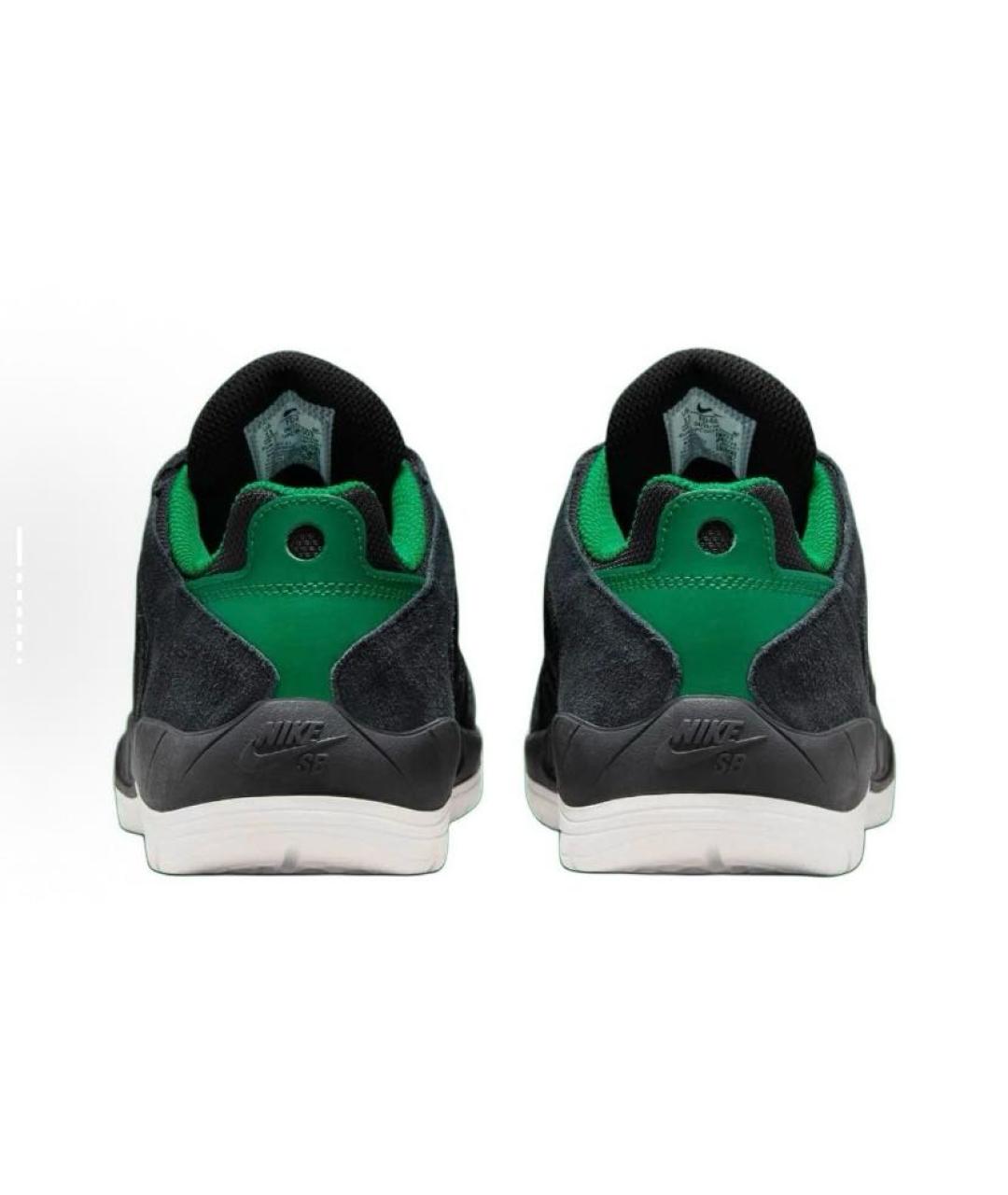 NIKE Черные текстильные низкие кроссовки / кеды, фото 5