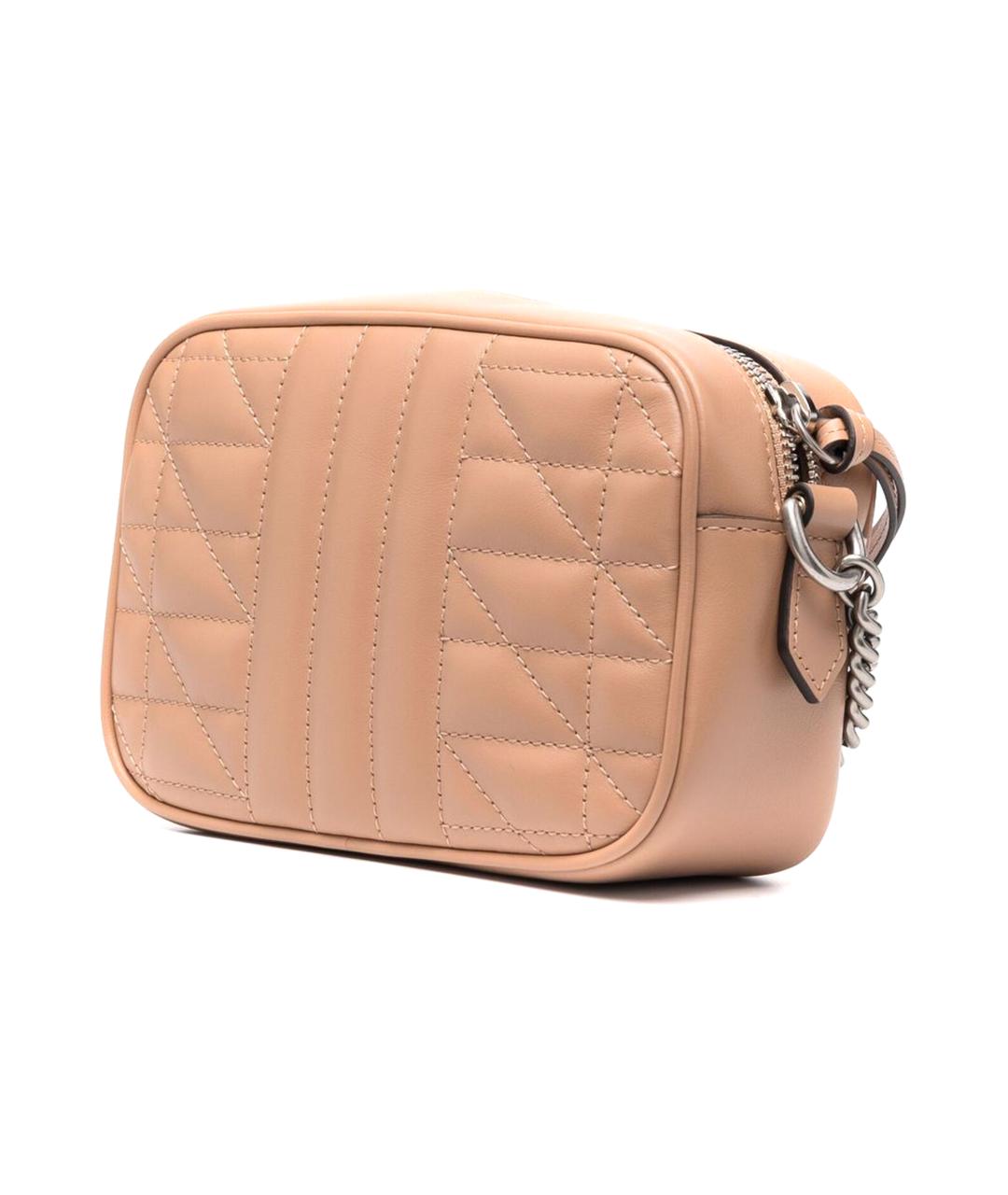 GUCCI Бежевая кожаная сумка через плечо, фото 2