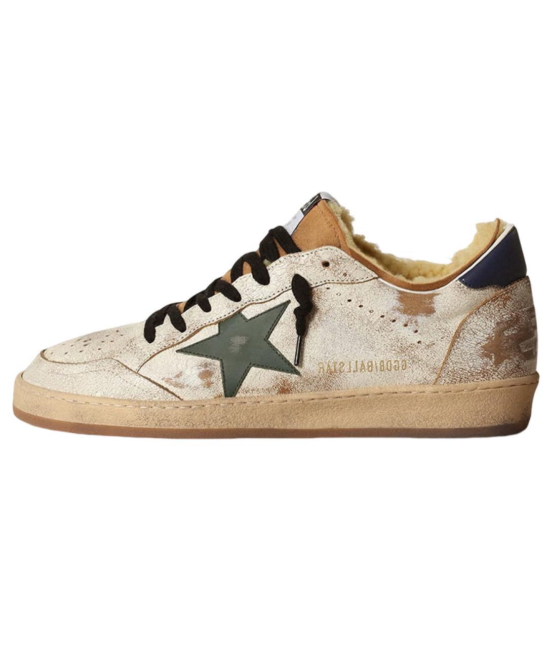GOLDEN GOOSE DELUXE BRAND Бежевые низкие кроссовки / кеды, фото 2