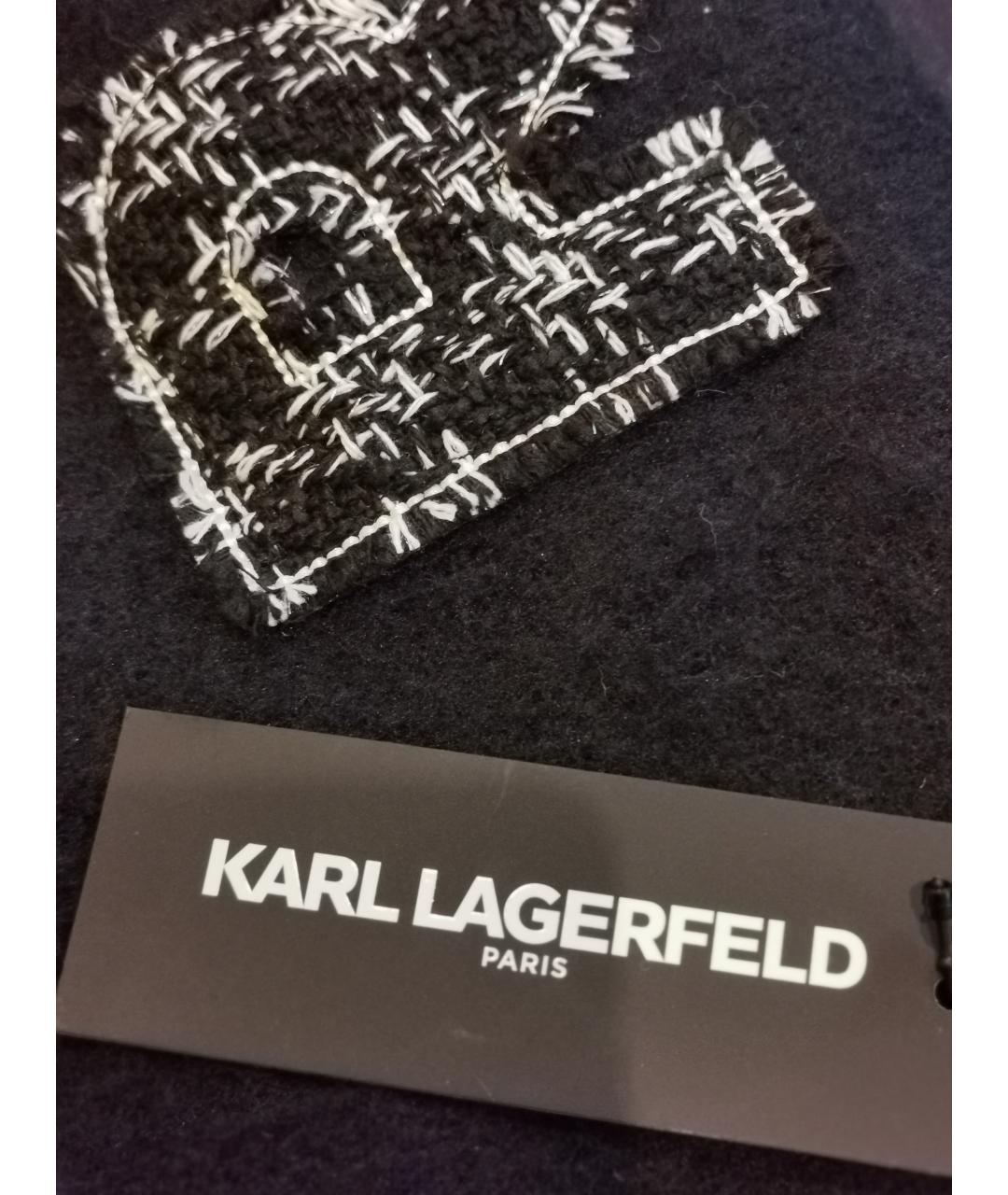 KARL LAGERFELD Черный шарф, фото 3