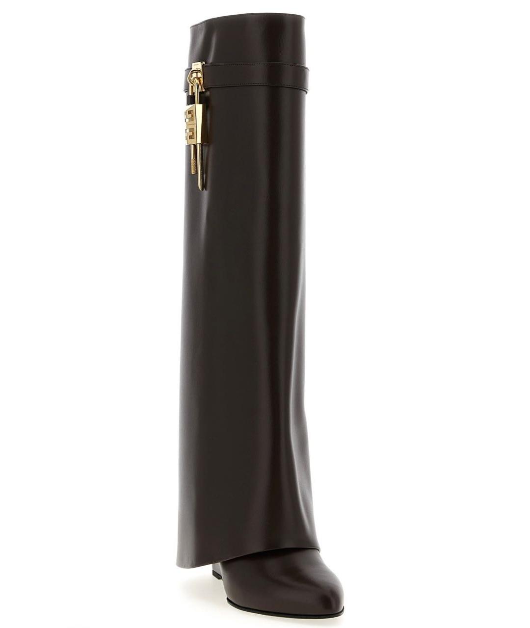 GIVENCHY Коричневые кожаные сапоги, фото 2