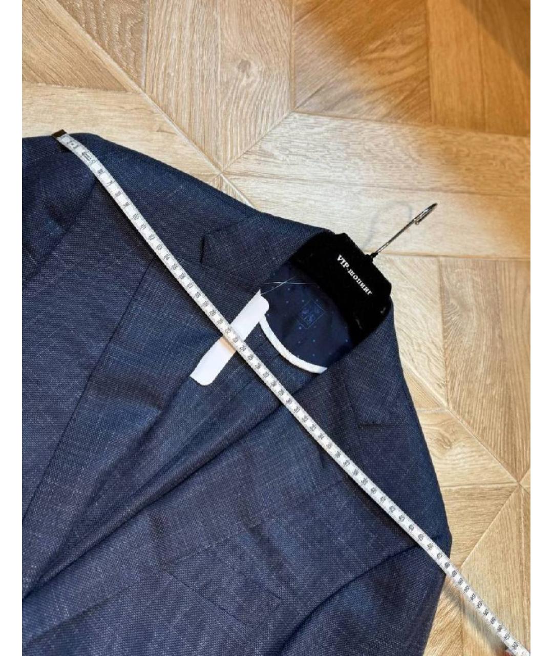 CORNELIANI Темно-синий шерстяной пиджак, фото 5