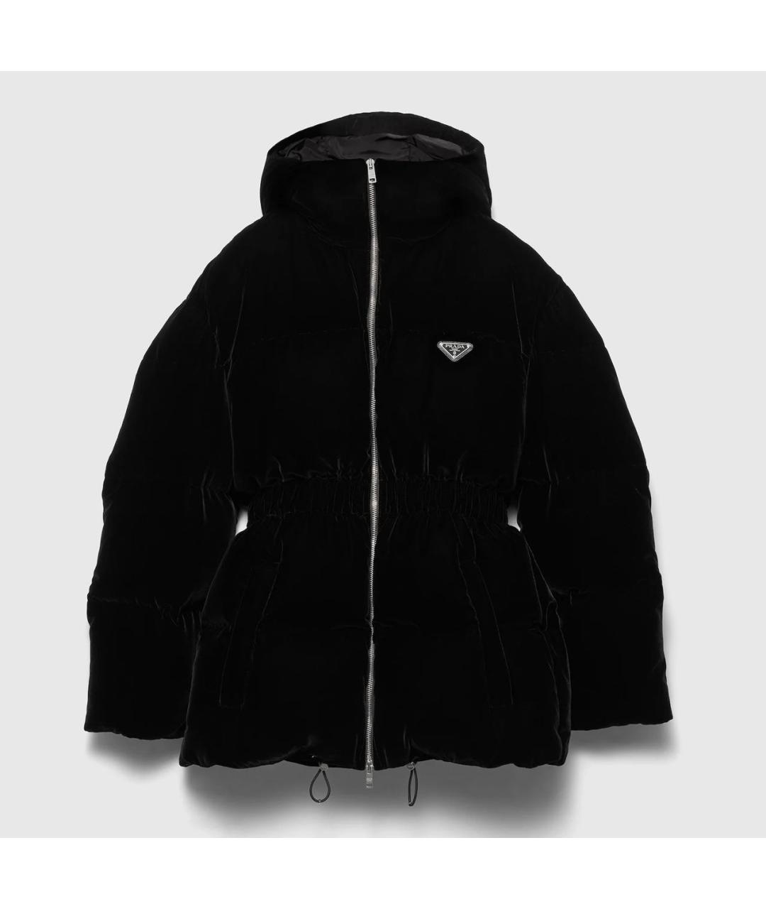PRADA Черный вискозный пуховик, фото 7