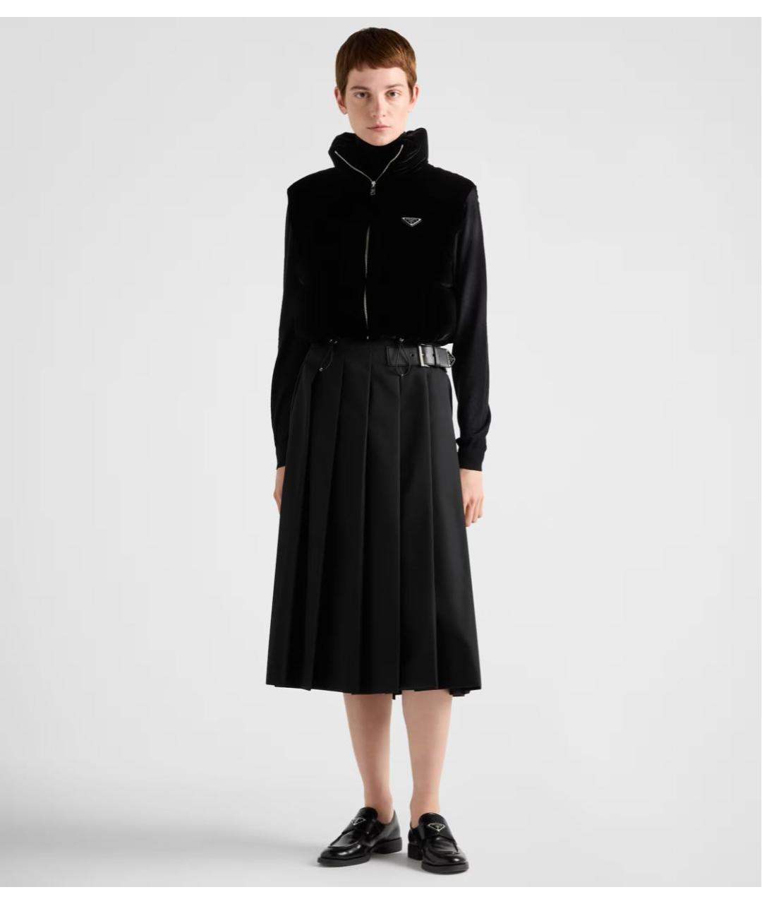 PRADA Черный вискозный жилет, фото 2