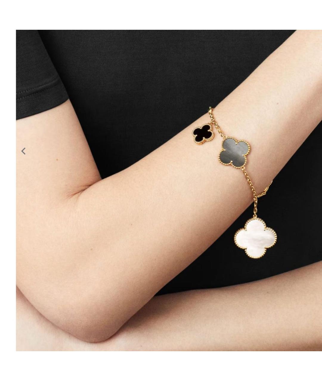 VAN CLEEF & ARPELS Черный браслет из желтого золота, фото 4