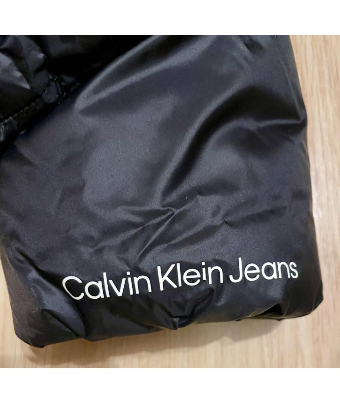 CALVIN KLEIN Черный полиэстеровый пуховик, фото 5