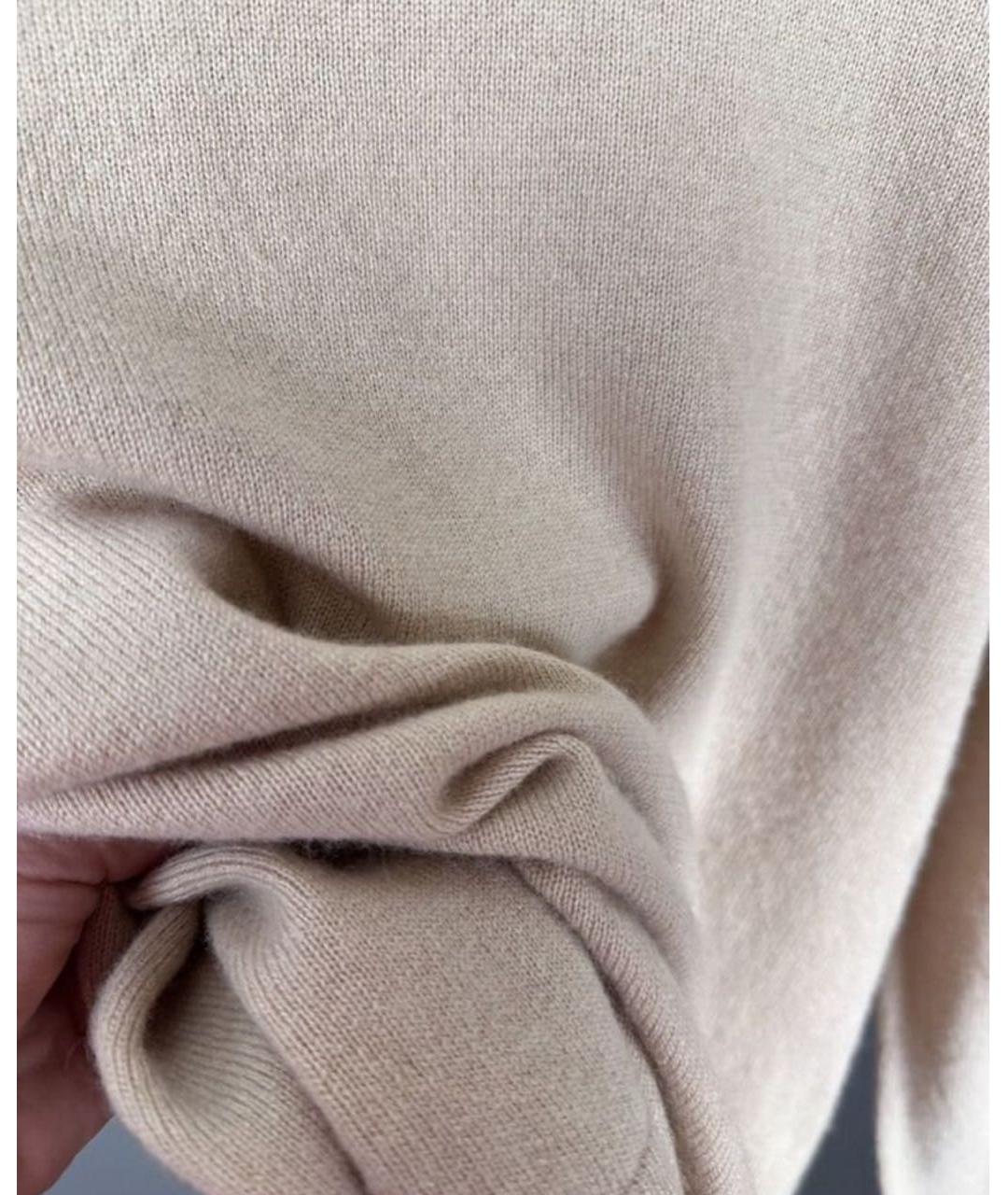 MAX MARA STUDIO Бежевый кашемировый джемпер / свитер, фото 6
