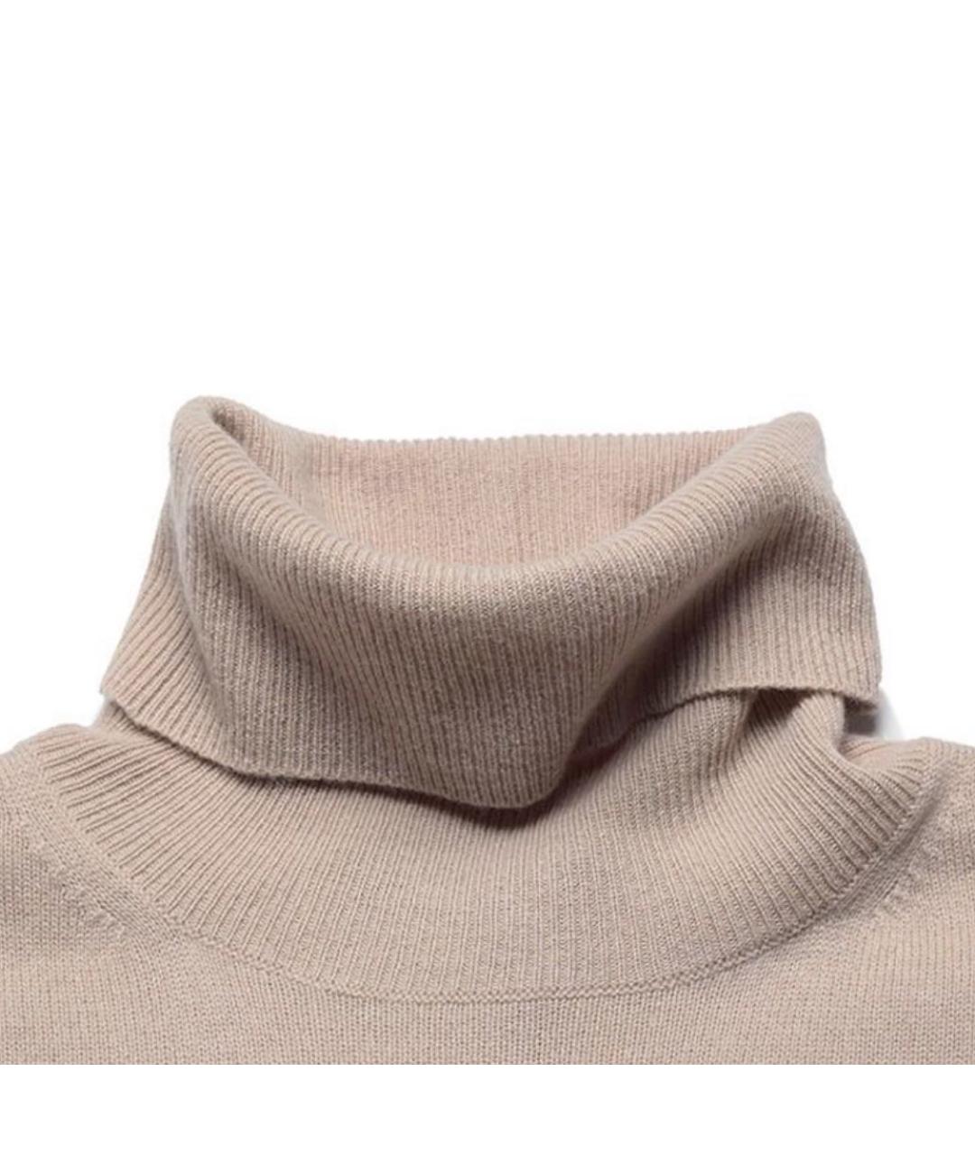 MAX MARA STUDIO Бежевый кашемировый джемпер / свитер, фото 5