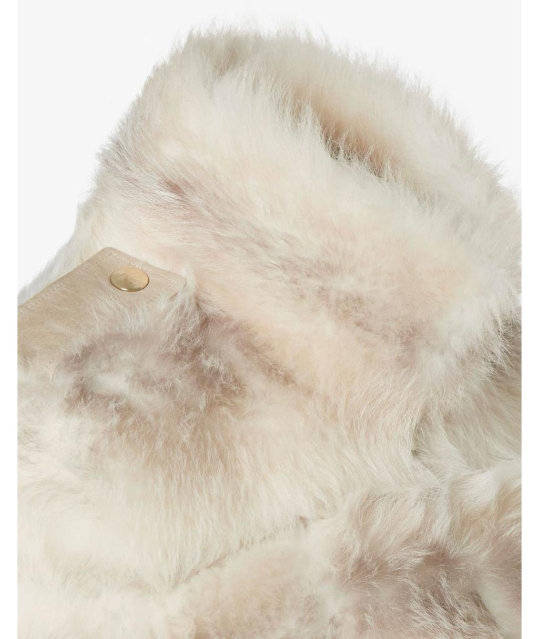 FENDI Белая меховая шуба, фото 3
