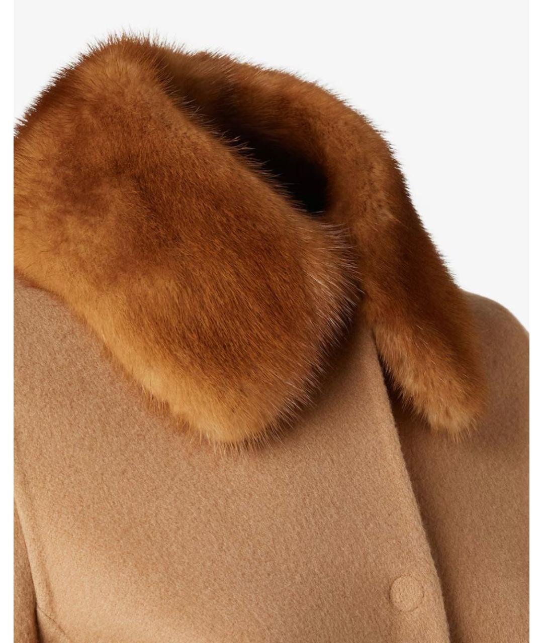 FENDI Коричневое пальто, фото 3