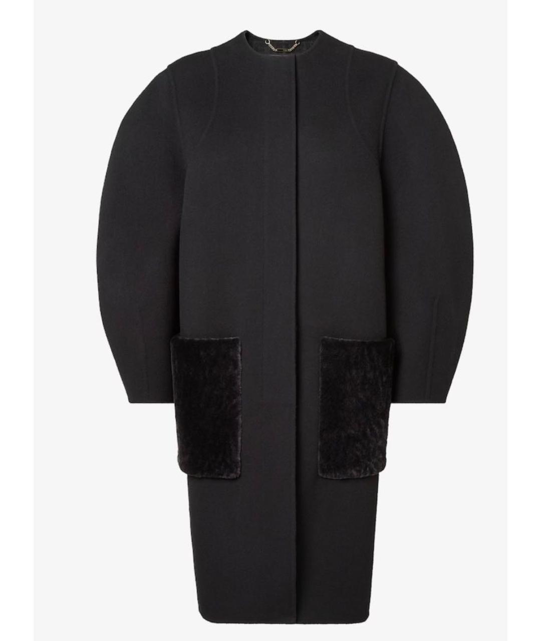 FENDI Черное пальто, фото 5