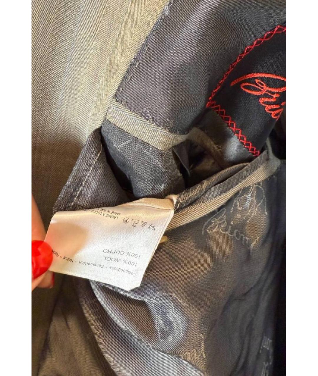 BRIONI Серый классический костюм, фото 4