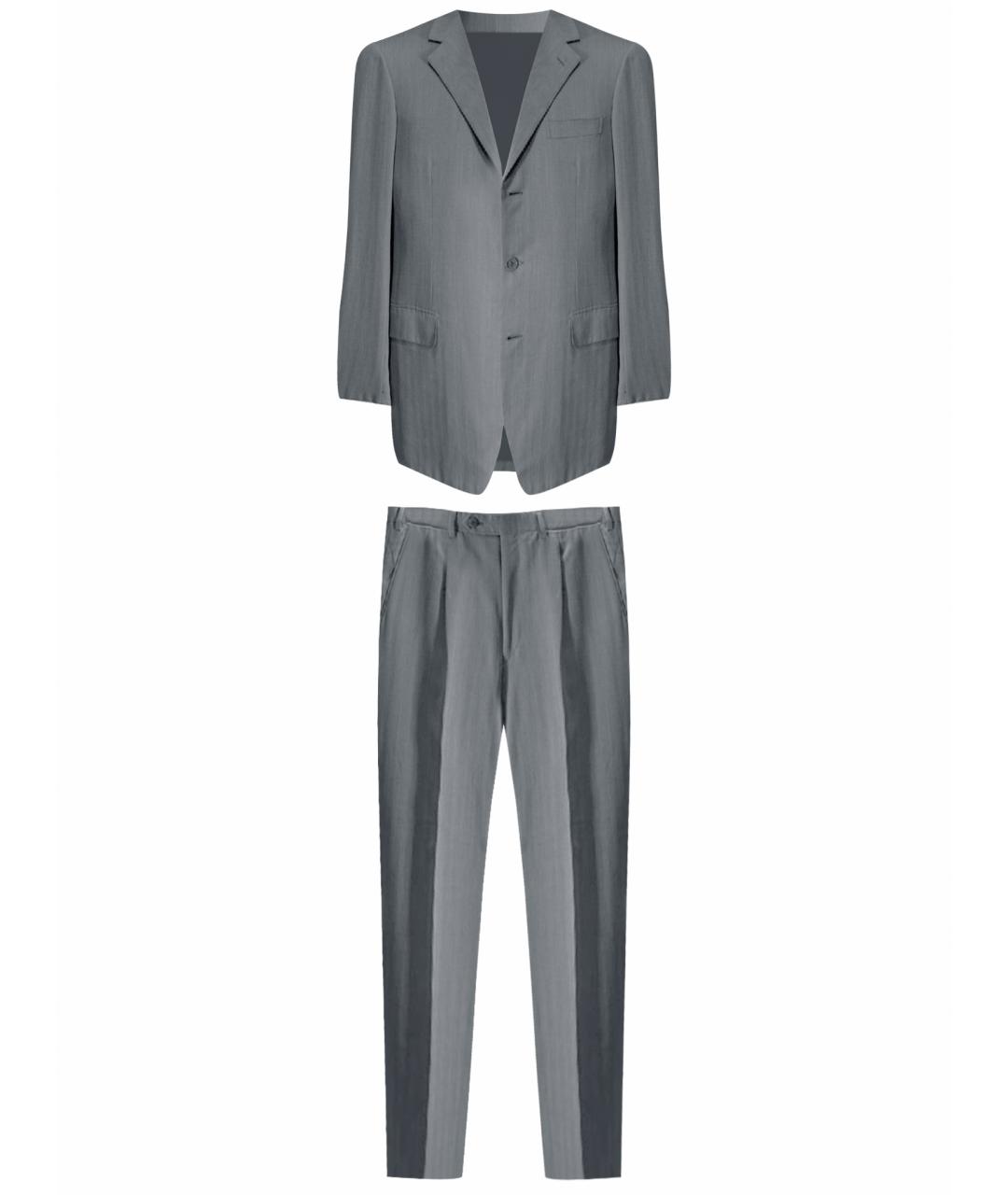 BRIONI Серый классический костюм, фото 1
