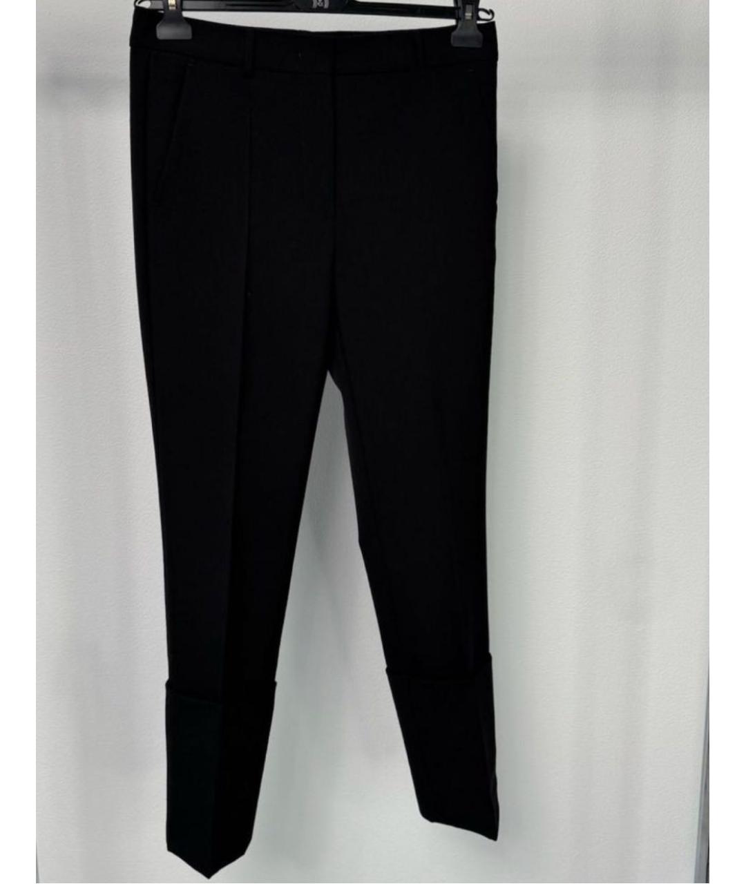 SPORTMAX Черные шерстяные брюки узкие, фото 9