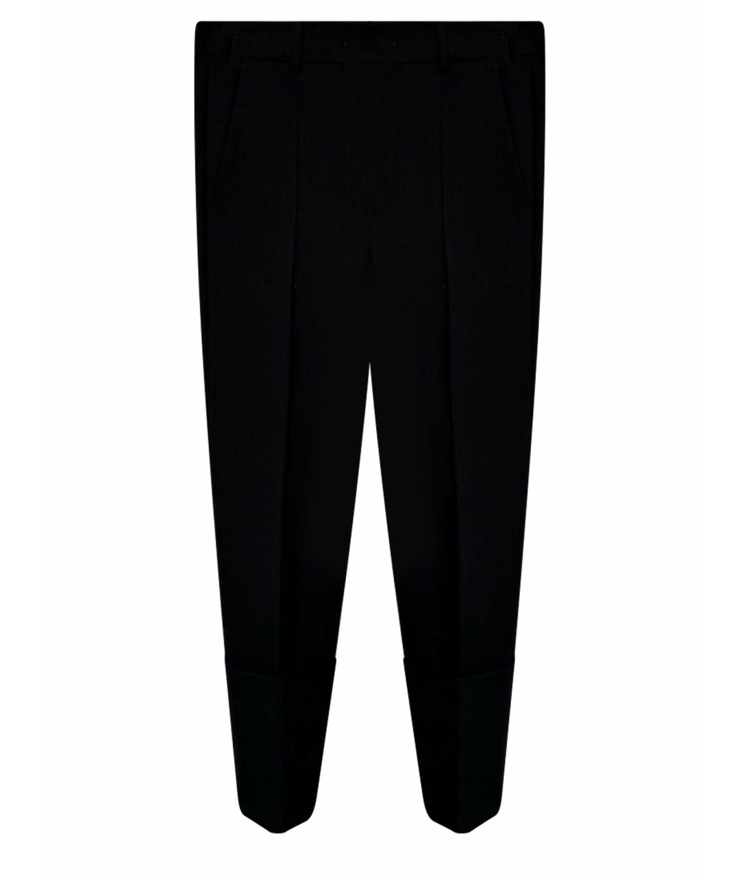 SPORTMAX Черные шерстяные брюки узкие, фото 1