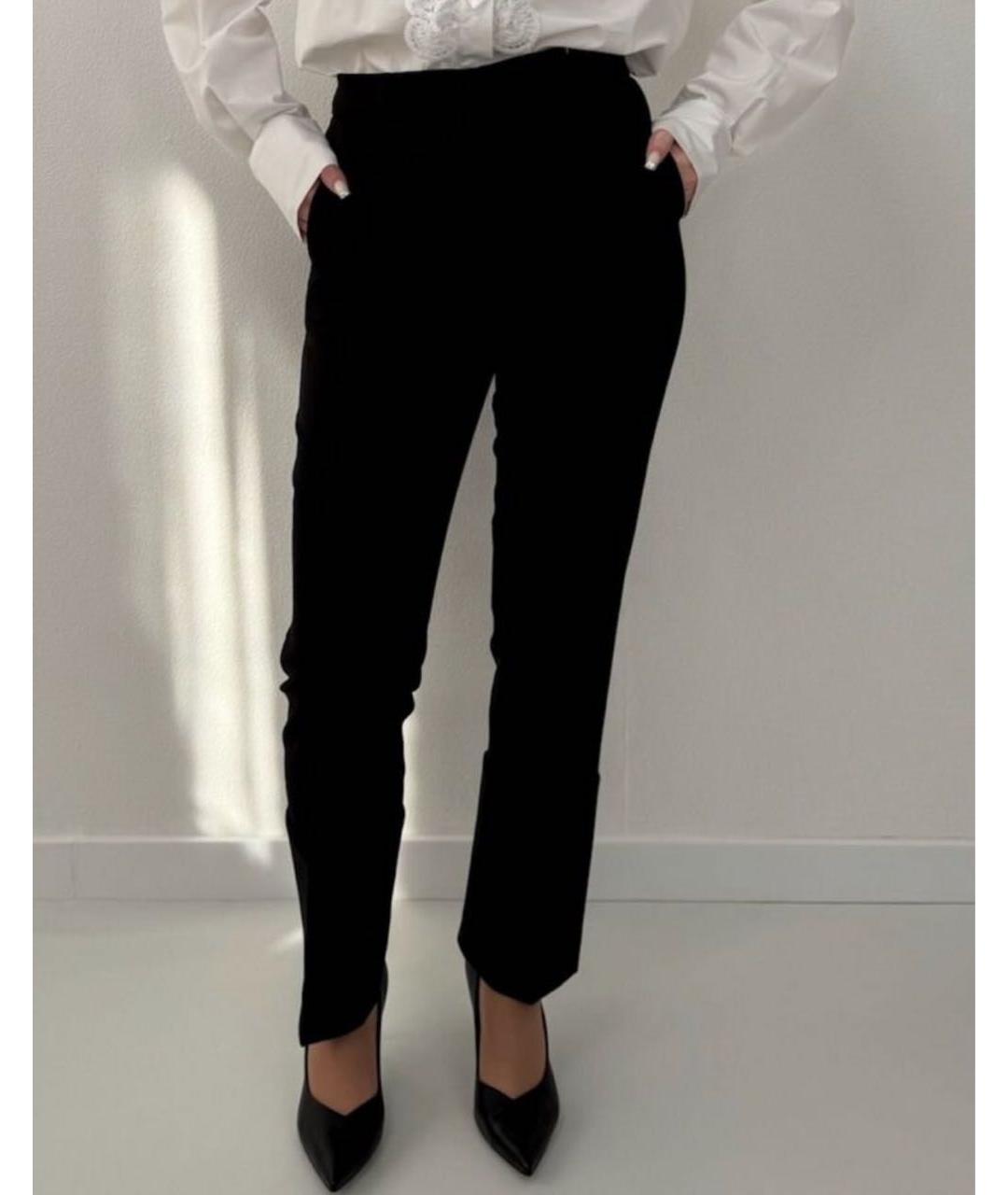 SPORTMAX Черные шерстяные брюки узкие, фото 6