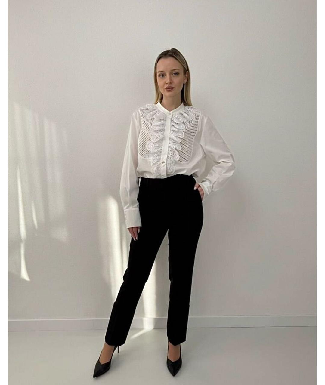 SPORTMAX Черные шерстяные брюки узкие, фото 8