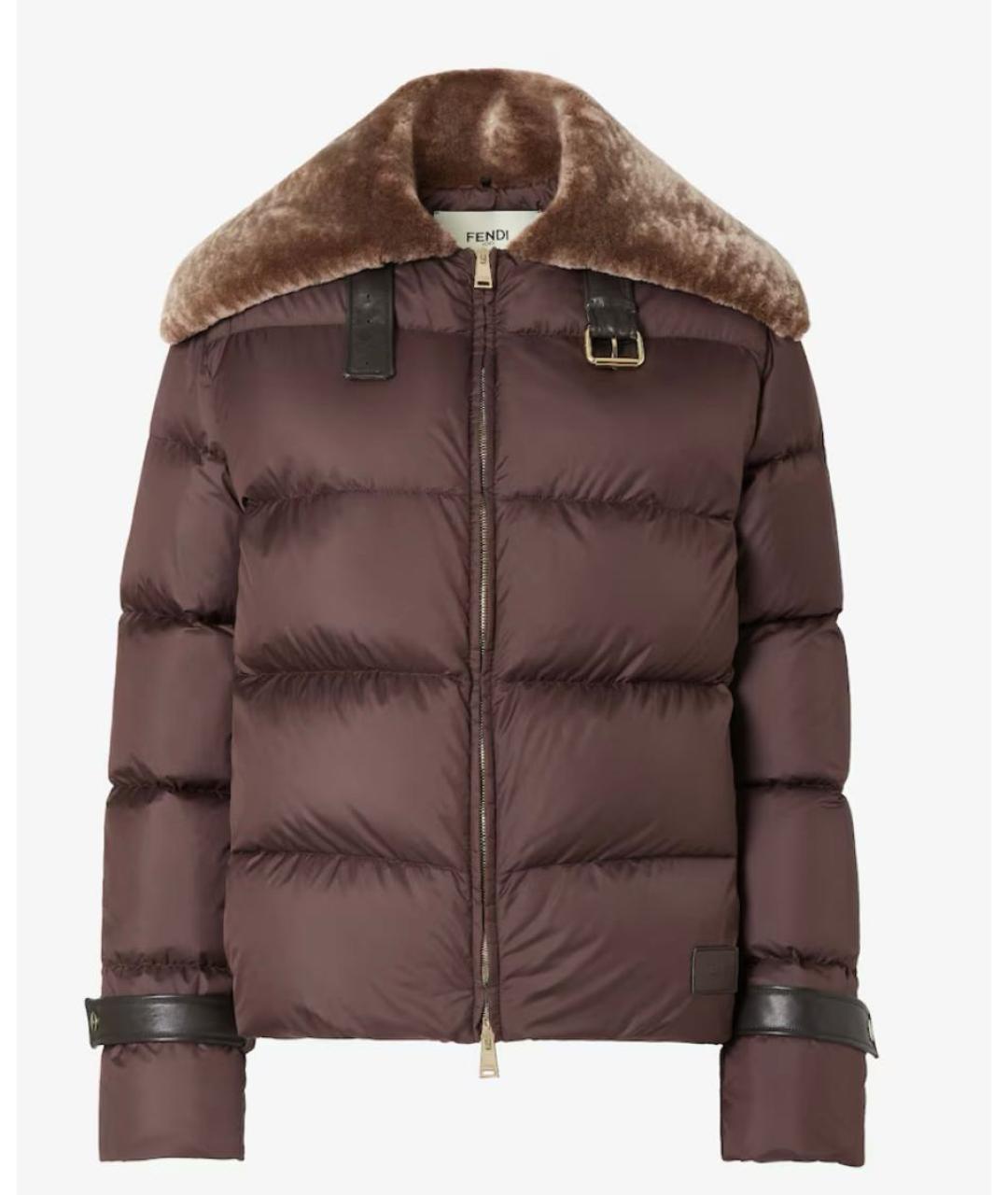 FENDI Коричневая куртка, фото 4