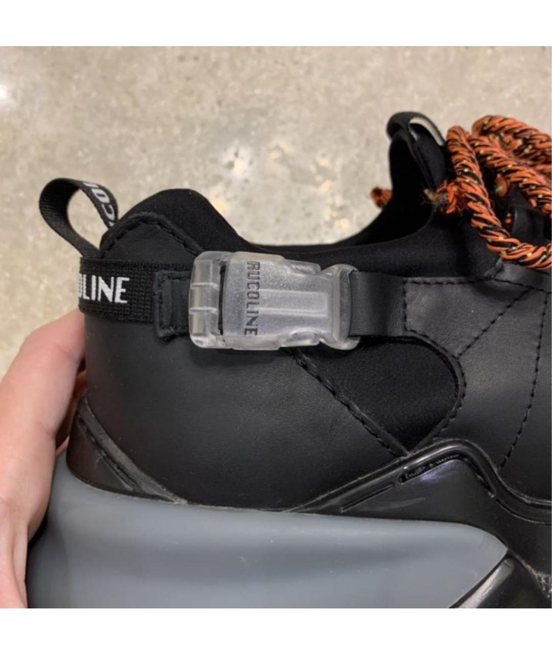 RUCOLINE Черные неопреновые высокие кроссовки / кеды, фото 5