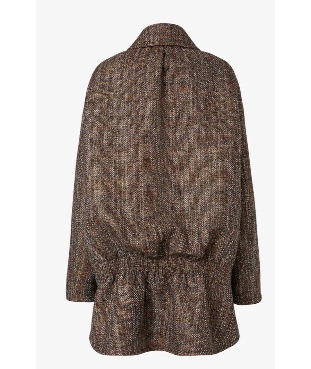 FENDI Коричневое пальто, фото 2