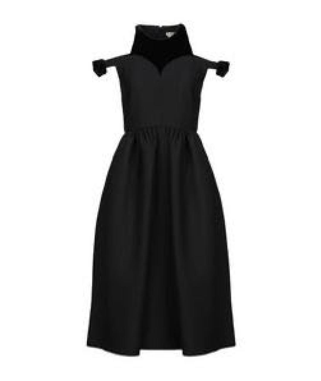 FENDI Черное вискозное вечернее платье, фото 1