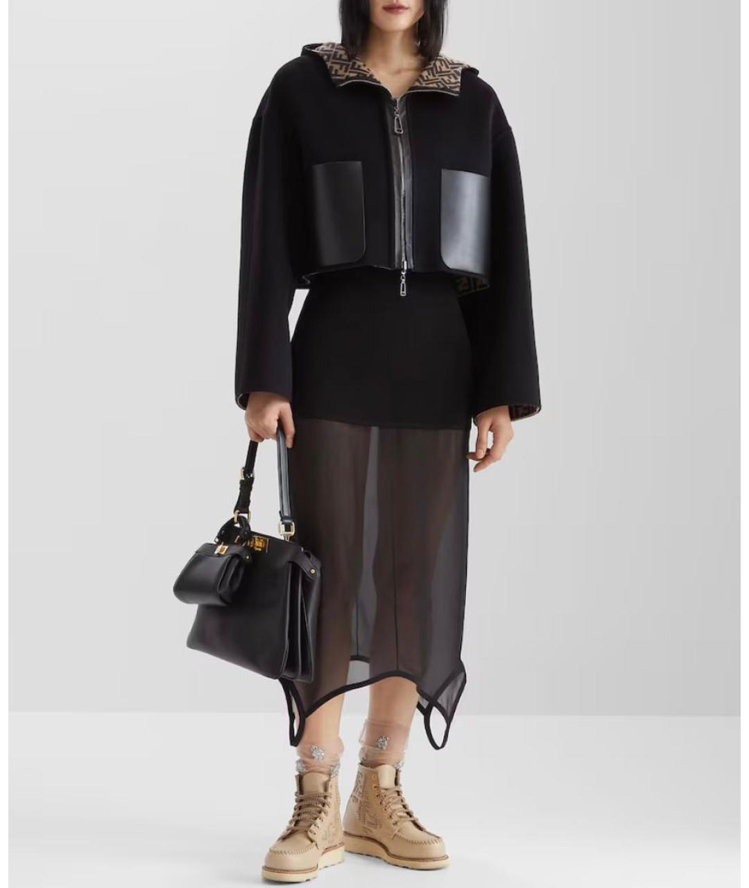 FENDI Черная куртка, фото 5