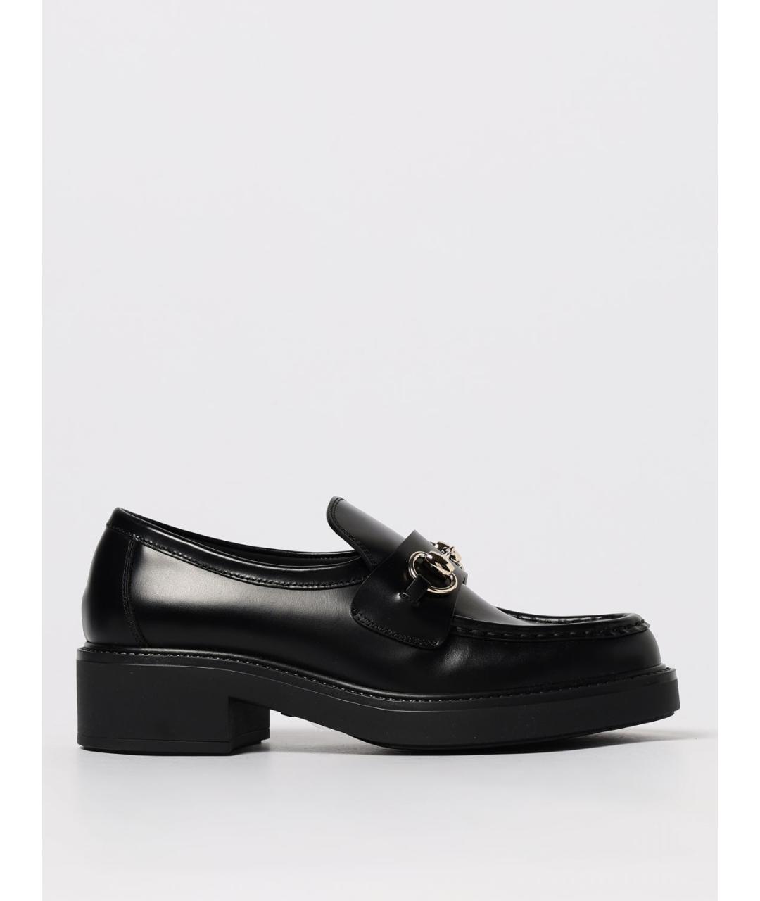 GUCCI Черные кожаные лоферы, фото 5