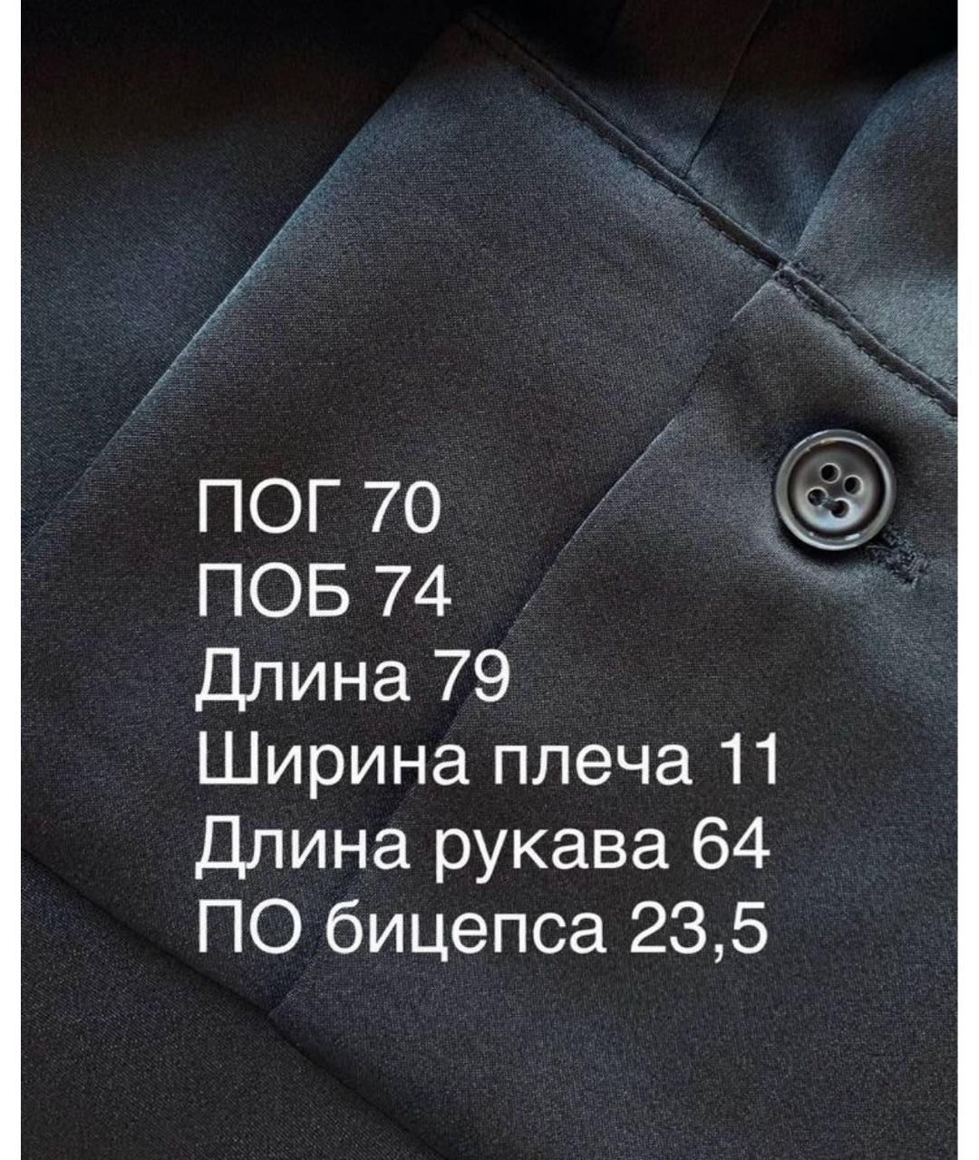 MARINA RINALDI Черная шелковая блузы, фото 4