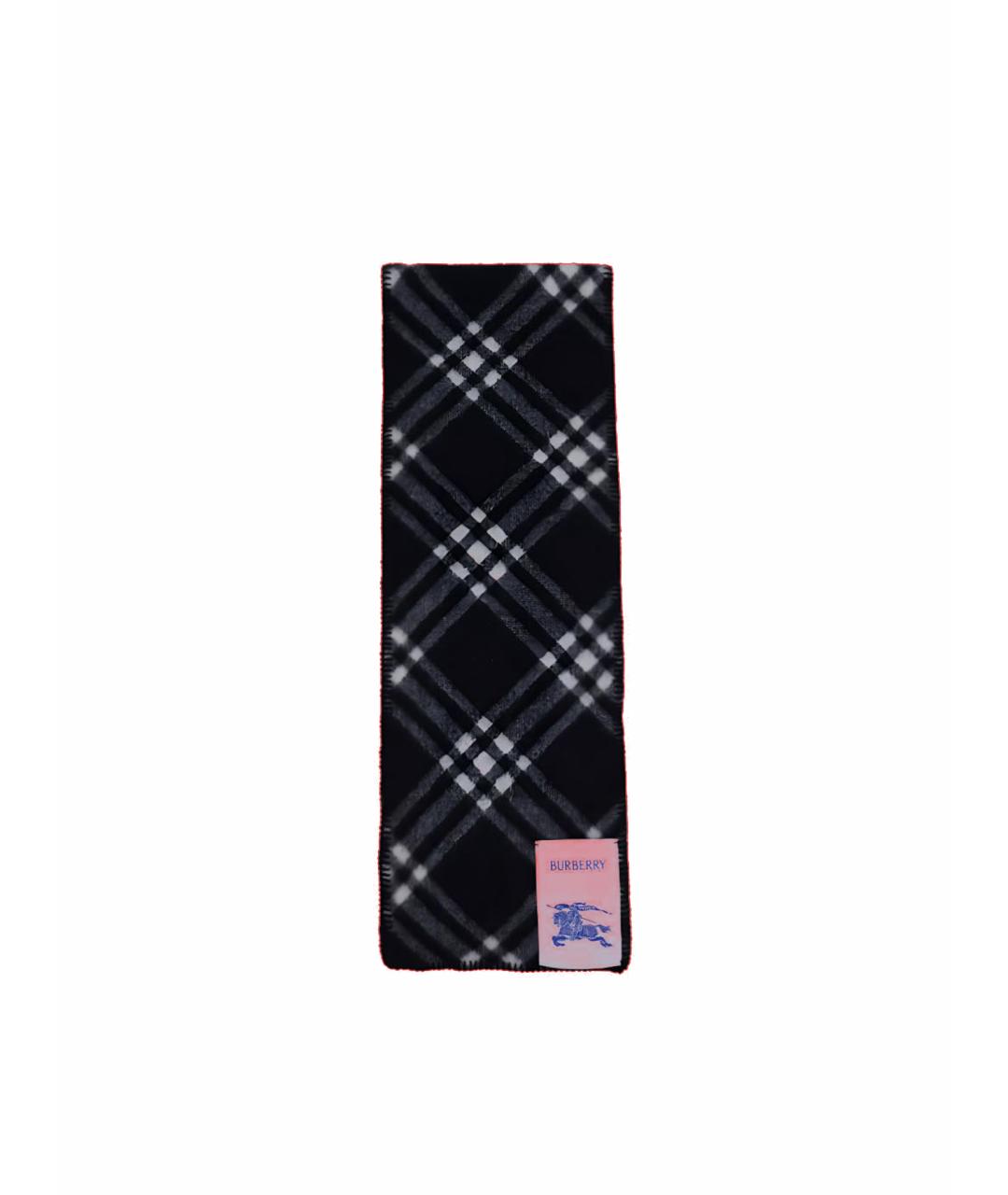 BURBERRY Черный шарф, фото 1