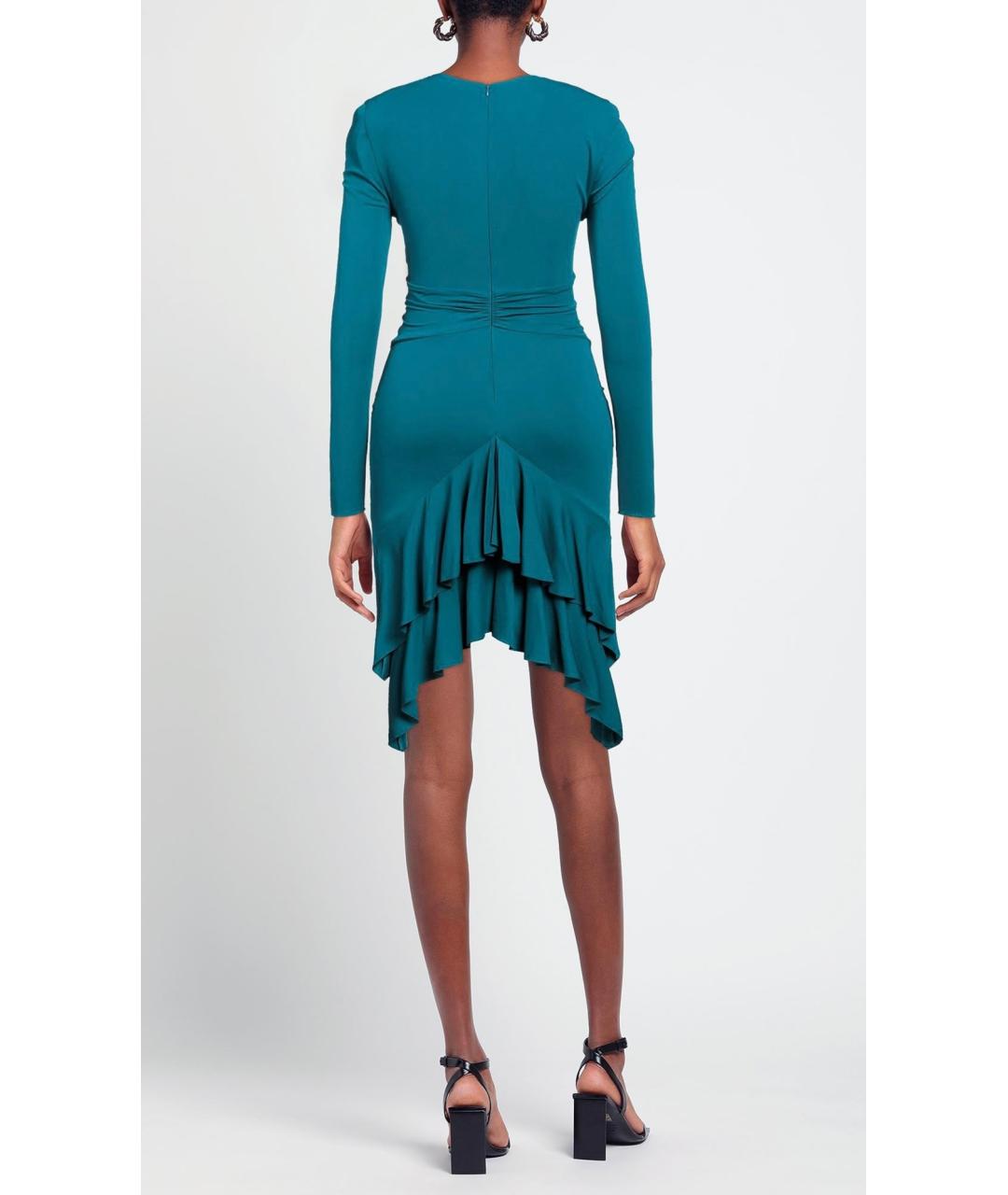 ALEXANDRE VAUTHIER Бирюзовое коктейльное платье, фото 3