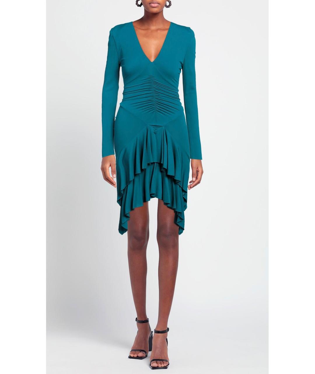ALEXANDRE VAUTHIER Бирюзовое коктейльное платье, фото 2