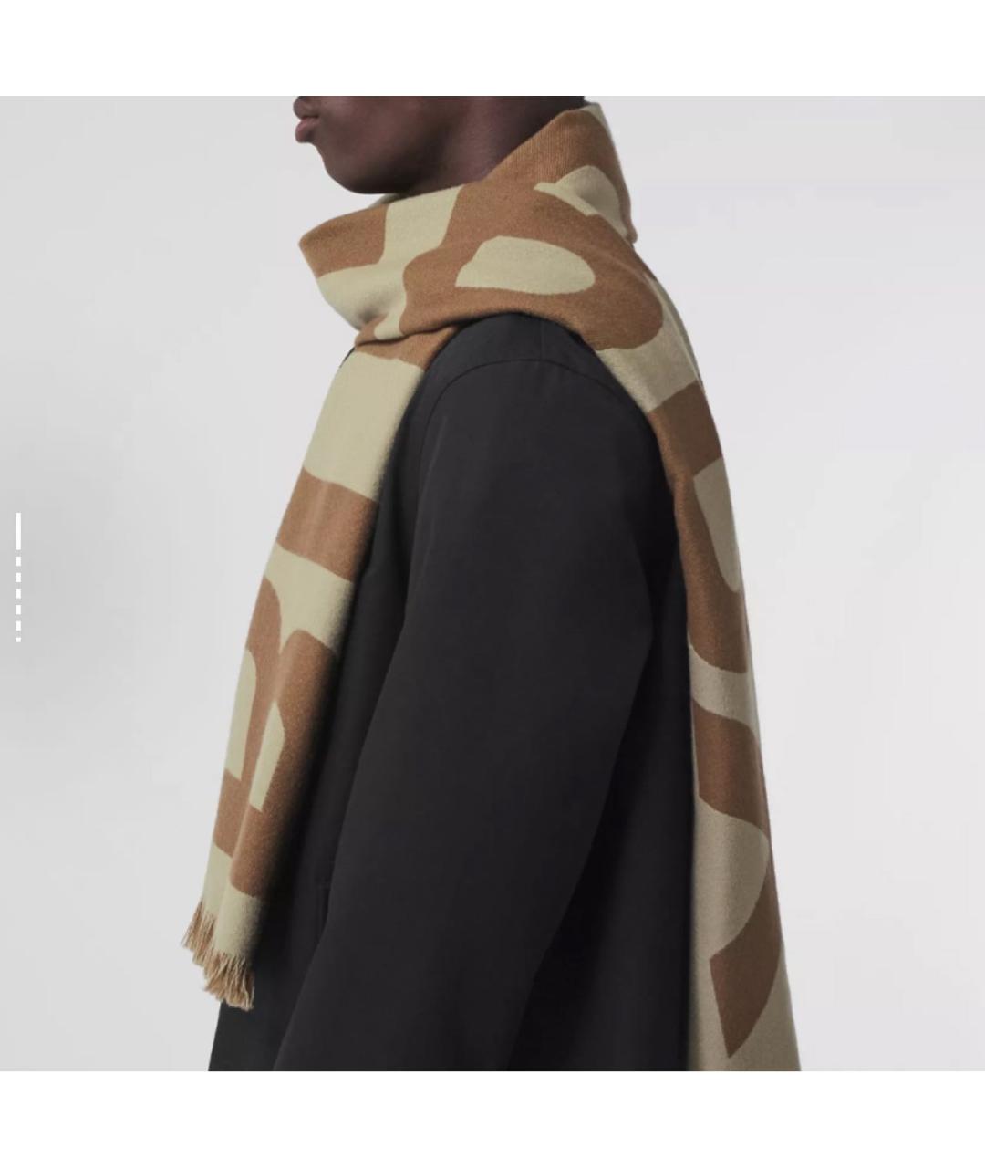 BURBERRY Коричневый шарф, фото 3