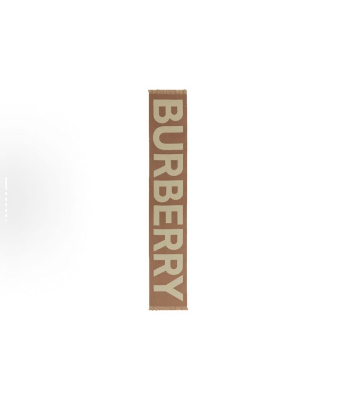 BURBERRY Коричневый шарф, фото 2