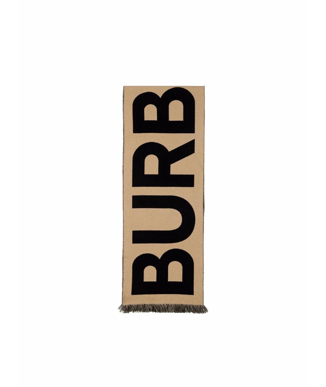 BURBERRY Бежевый шарф, фото 1
