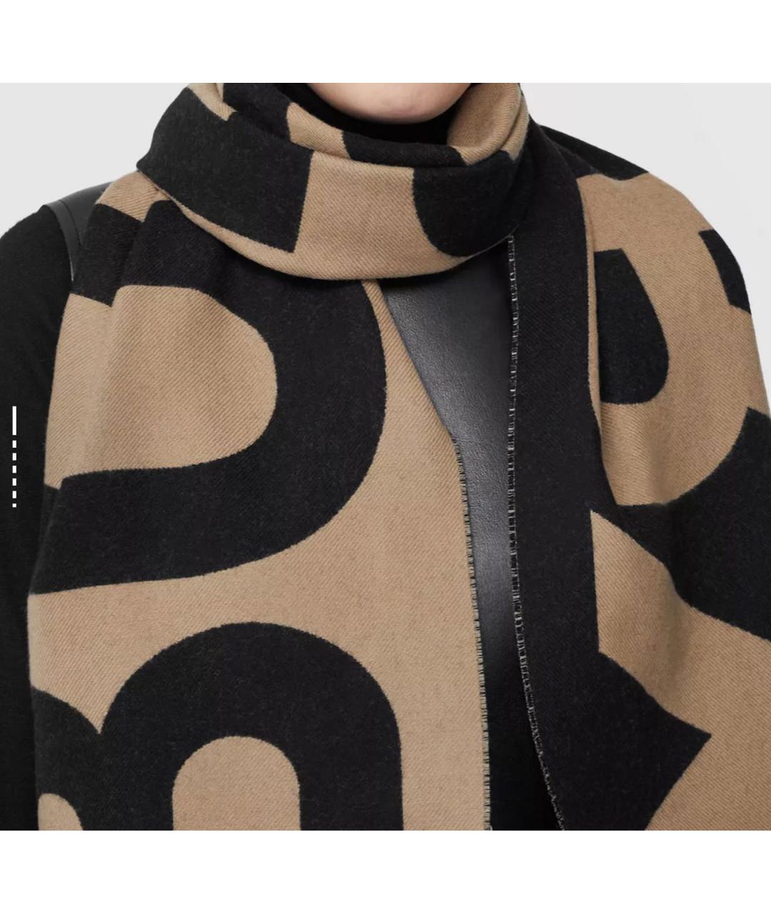 BURBERRY Бежевый шарф, фото 5
