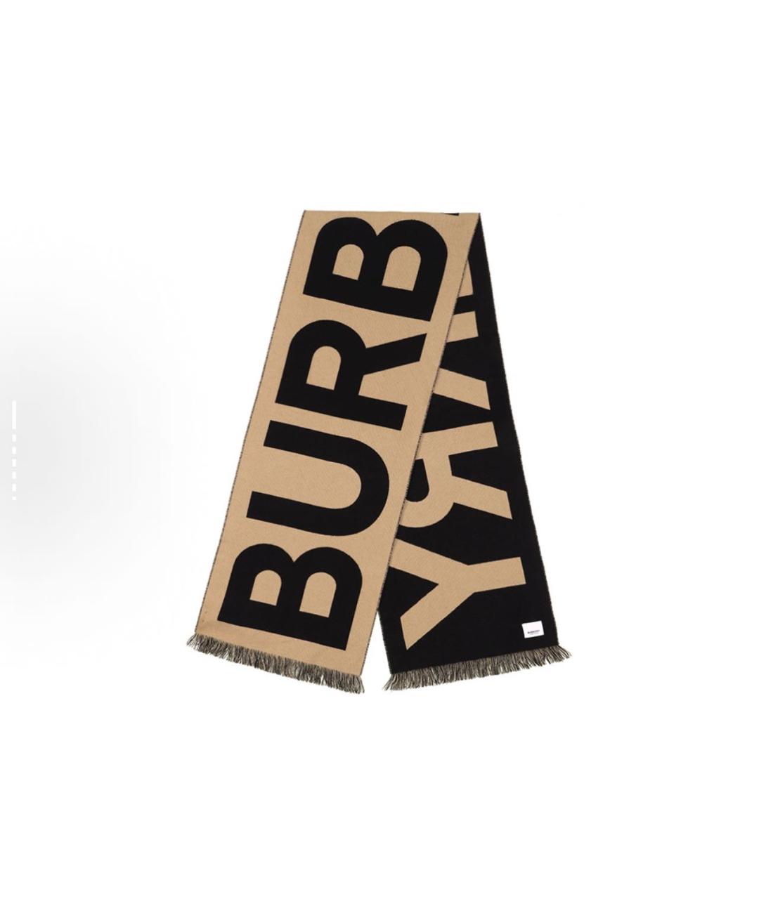 BURBERRY Бежевый шарф, фото 2