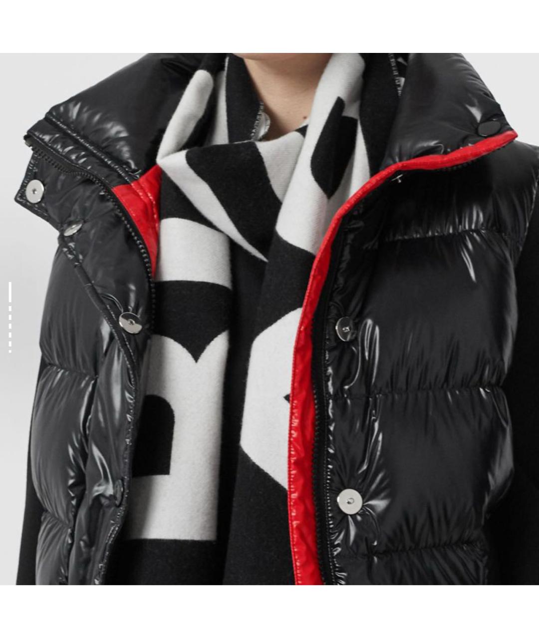 BURBERRY Черный шарф, фото 4