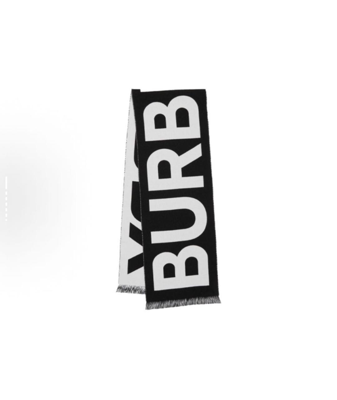 BURBERRY Черный шарф, фото 5