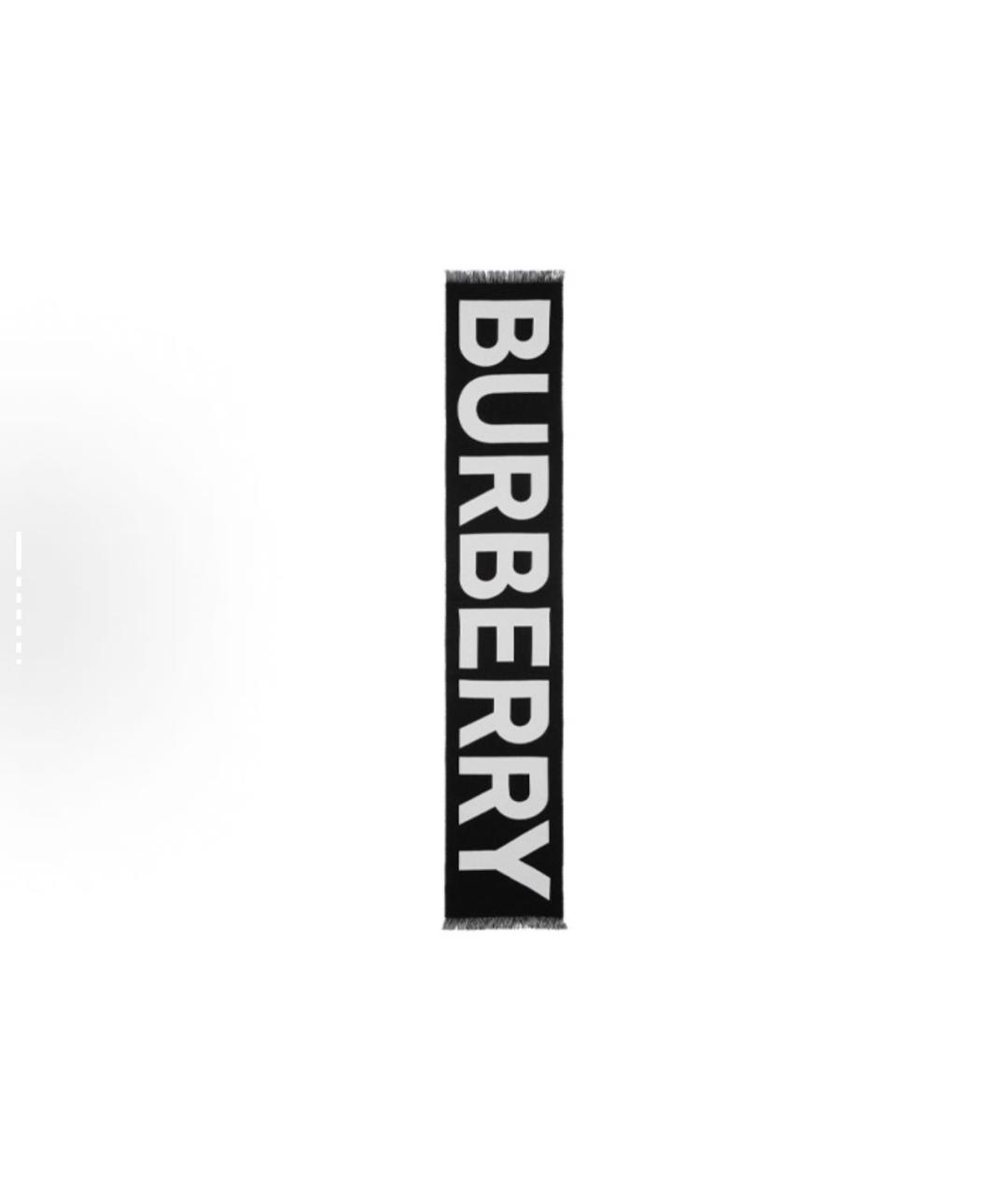 BURBERRY Черный шарф, фото 2