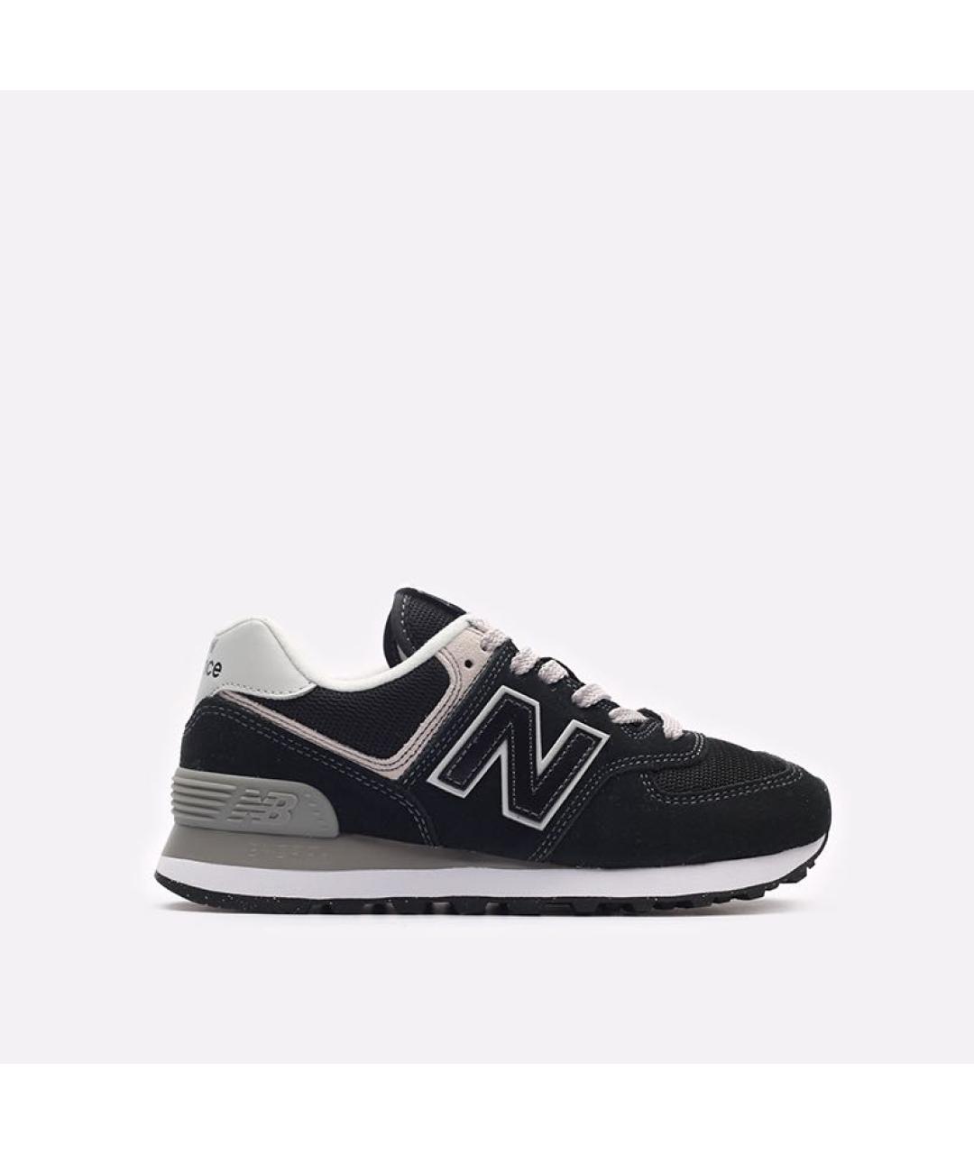 NEW BALANCE Черные замшевые низкие кроссовки / кеды, фото 9
