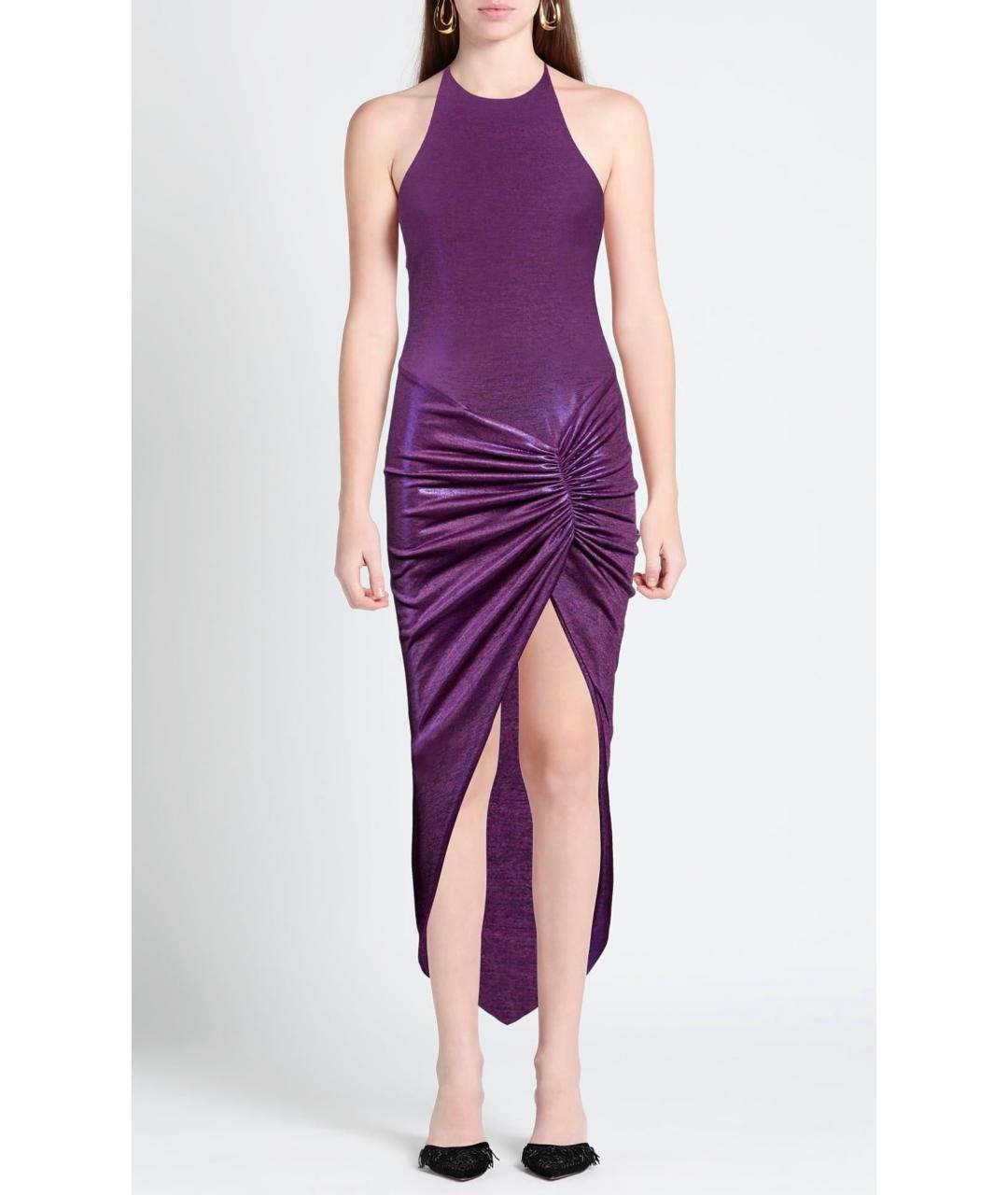 ALEXANDRE VAUTHIER Фиолетовое коктейльное платье, фото 2