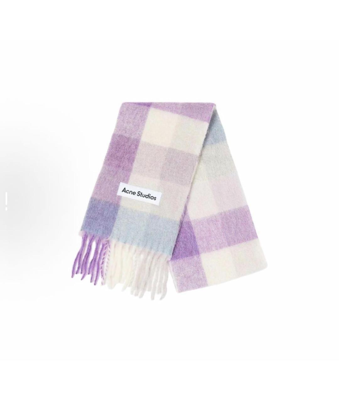 ACNE STUDIOS Фиолетовый шарф, фото 2