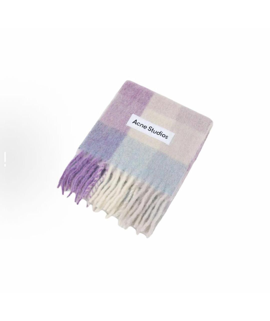 ACNE STUDIOS Фиолетовый шарф, фото 4
