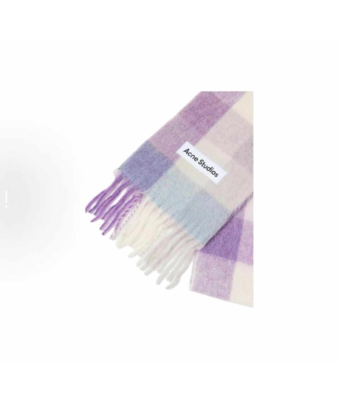 ACNE STUDIOS Фиолетовый шарф, фото 5