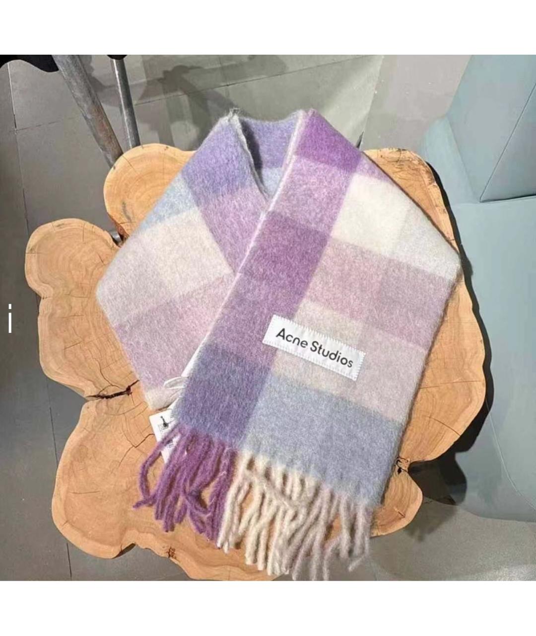 ACNE STUDIOS Фиолетовый шарф, фото 6
